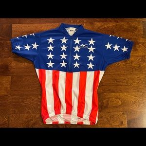 Kucharik vintage cycling jersey Medium American Flag ( Made In USA)